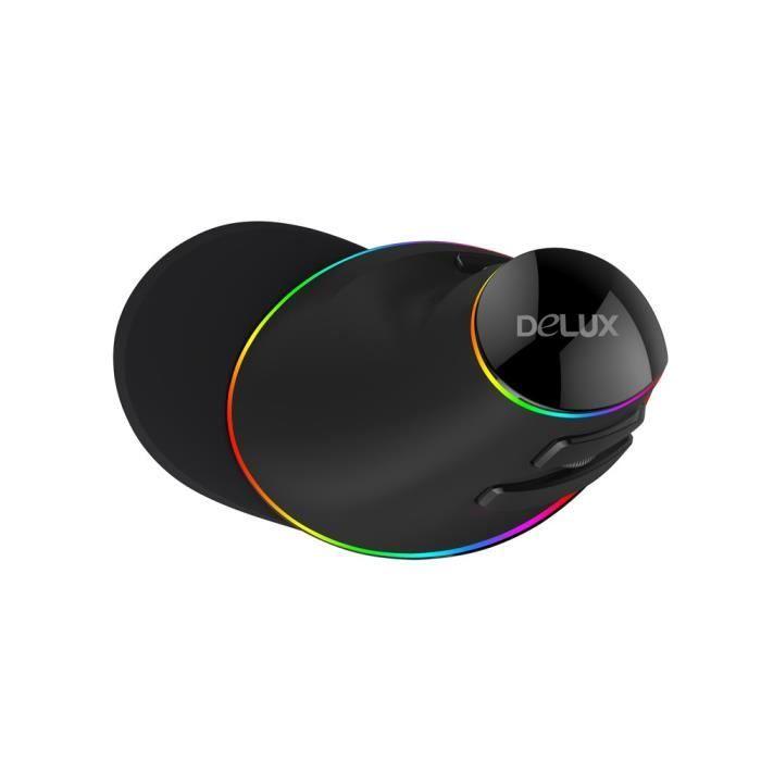 SOURIS FILAIRE DELUX M618 PLUS VERSION RGB  4000 dpi. DELL'ORTO