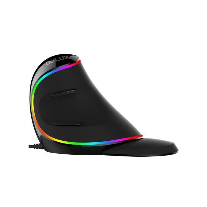 SOURIS FILAIRE DELUX M618 PLUS VERSION RGB  4000 dpi. DELL'ORTO