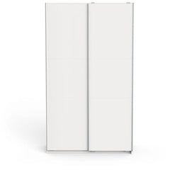 Armoire GHOST - Décor blanc mat - 2 Portes coulissantes - L.116,5 x P. 59,9 x H. 203 cm - DEMEYERE DEMEYERE