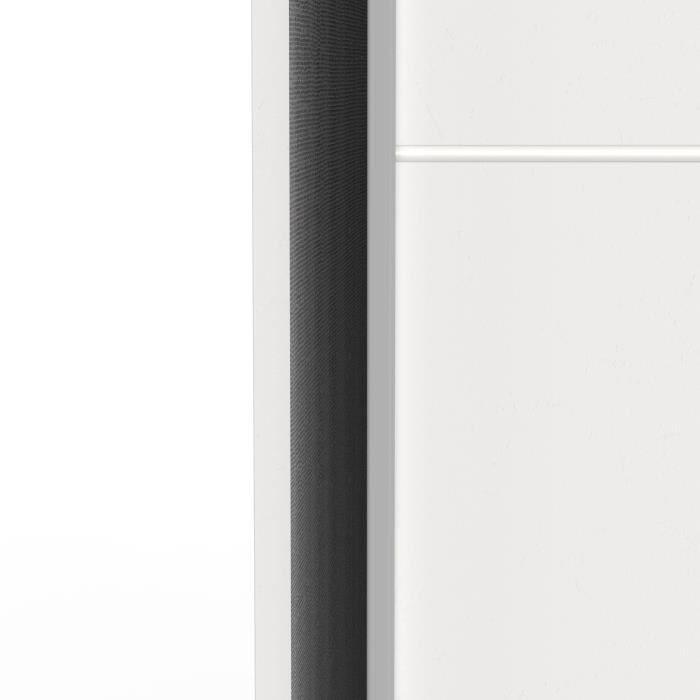 Armoire GHOST - Décor blanc mat - 2 Portes coulissantes - L.116,5 x P. 59,9 x H. 203 cm - DEMEYERE DEMEYERE