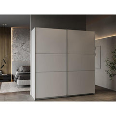 Armoire GHOST - Décor blanc mat - 2 Portes coulissantes - L.194,5 x P.59,9 x H.203 cm - DEMEYERE DEMEYERE