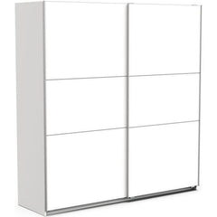 Armoire GHOST - Décor blanc mat - 2 Portes coulissantes - L.194,5 x P.59,9 x H.203 cm - DEMEYERE DEMEYERE