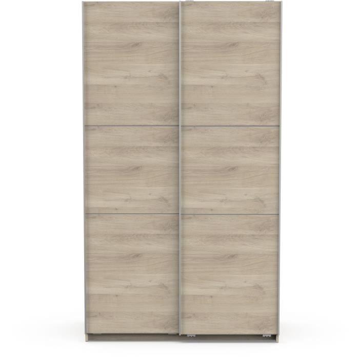 Armoire GHOST - Décor chene kronberg - 2 Portes coulissantes - L.116,5 x P. 59,9 x H. 203 cm - DEMEYERE DEMEYERE