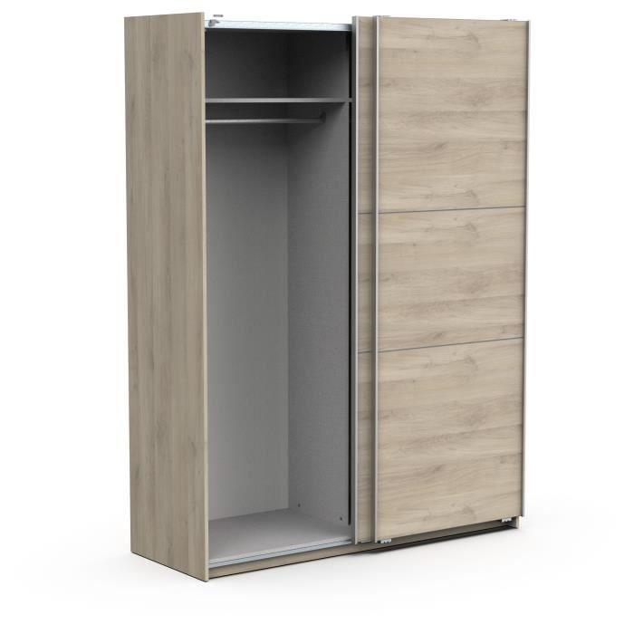 Armoire GHOST - Décor chene kronberg - 2 Portes coulissantes - L.148 x P.59,9 x H.203 cm - DEMEYERE DEMEYERE