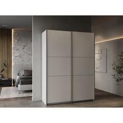 Armoire GHOST - Décor blanc mat - 2 Portes coulissantes - L.148 x P.59,9 x H.203 cm - DEMEYERE DEMEYERE