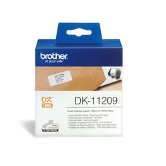 Etiquettes adresses BROTHER P-TOUCH DK-11209 - 29x62mm - 800 étiquettes BROTHER