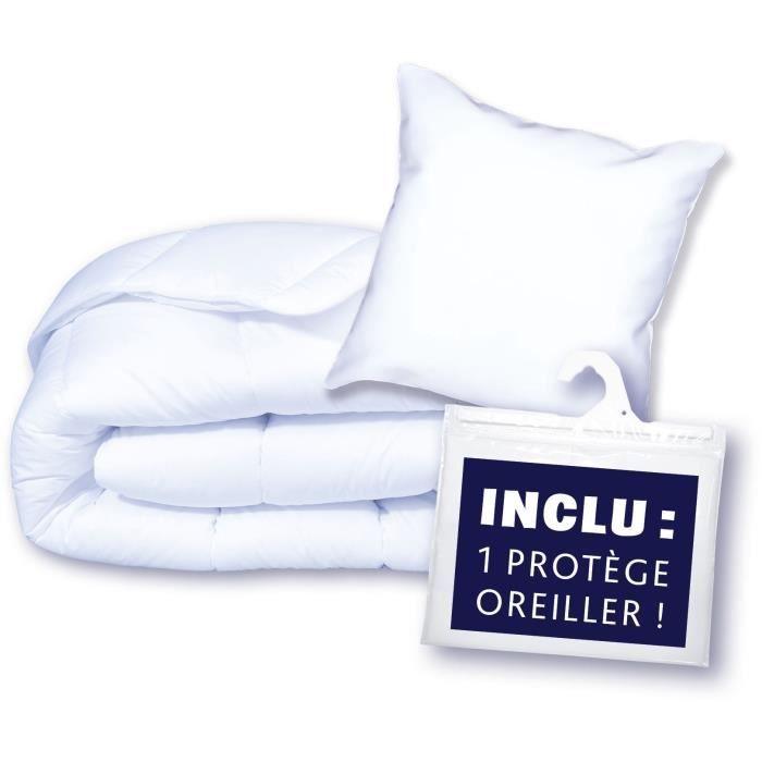 Pack Protection : Couette 140x200 cm + Taie d'oreiller + 1 Protege oreiller DODO