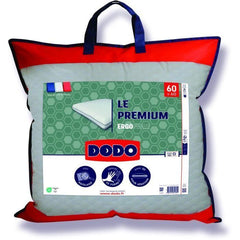 Oreiller Le Premium DODO - 60x60 cm - Mémoire de forme - Taie déhoussable DODO