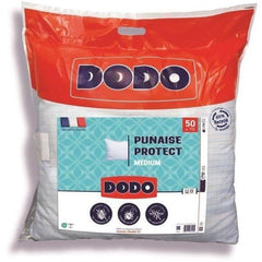 Oreiller médium DODO 50x70 cm - Protection anti punaise, anti acarien - 550 gr - Blanc - Fabriqué en France DODO
