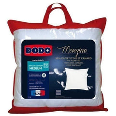 DODO Oreiller Duvet Oie MORZINE Anti-Acariens 65x65cm blanc DODO