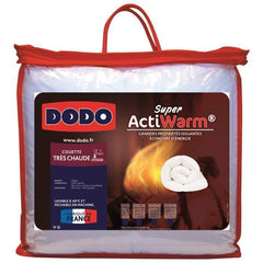 DODO Couette tres chaude 450g/m² SUPER ACTIWARM 200x200 cm blanc DODO