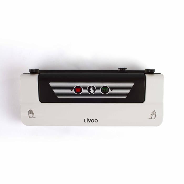 Appareil de mise sous vide LIVOO DOM357 - Conservation optimisée - 3 fonctions - Rouleau 3 metres inclus LIVOO