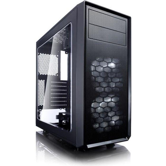 FRACTAL DESIGN BOITIER PC Focus G - Moyen Tour - Noir - Verre trempé - Format ATX (FD-CA-FOCUS-BK-W) FRACTAL DESIGN