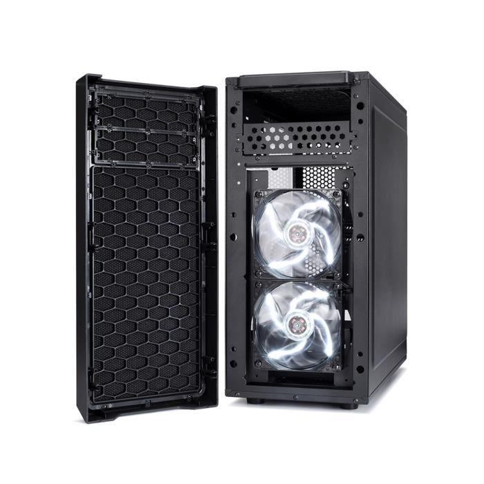 FRACTAL DESIGN BOITIER PC Focus G - Moyen Tour - Noir - Verre trempé - Format ATX (FD-CA-FOCUS-BK-W) FRACTAL DESIGN