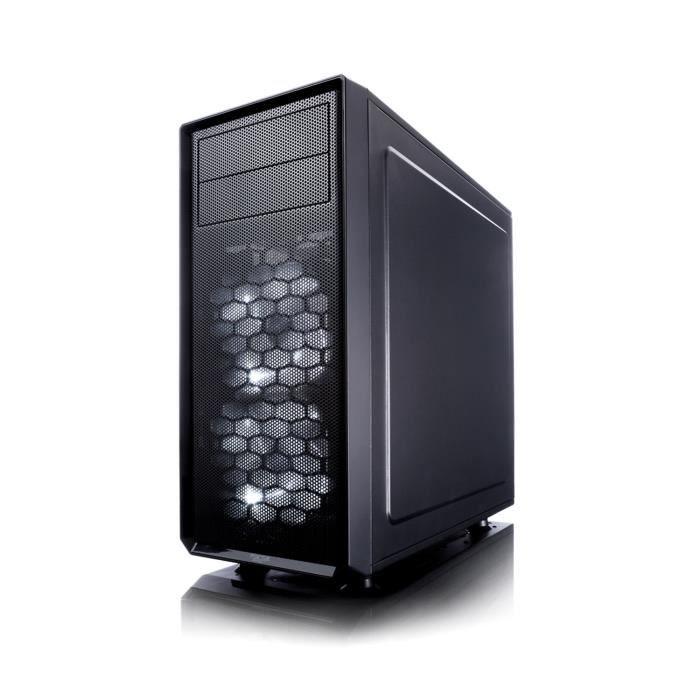 FRACTAL DESIGN BOITIER PC Focus G - Moyen Tour - Noir - Verre trempé - Format ATX (FD-CA-FOCUS-BK-W) FRACTAL DESIGN