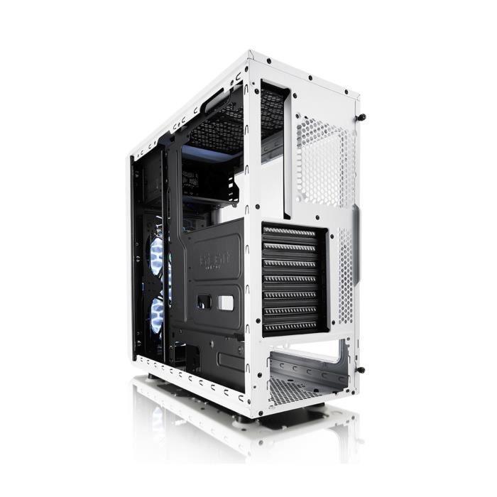 FRACTAL DESIGN BOITIER PC Focus G - Moyen Tour - Blanc - Verre trempé - Format ATX (FD-CA-FOCUS-WT-W) FRACTAL DESIGN