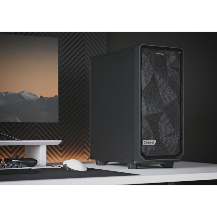 FRACTAL DESIGN - Boîtier PC Meshify 2 Compact Noir Panneau Solide FRACTAL DESIGN