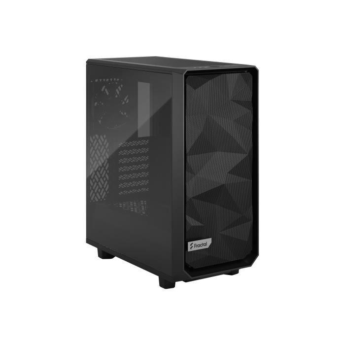 FRACTAL DESIGN - Boîtier PC Meshify 2 Compact Noir Panneau Verre Trempé Teinte Claire FRACTAL DESIGN