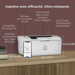 Imprimante monofonction HP LaserJet M110w laser noir et blanc HP