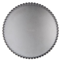 TEFAL Moule a tarte Delibake en acier - Ø 28 cm - Rouge et gris - Fond amovible TEFAL