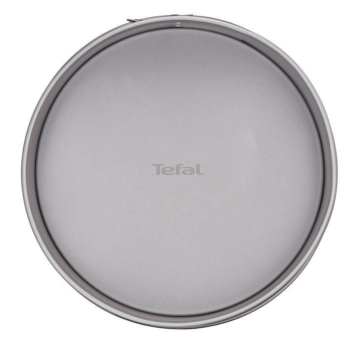 TEFAL Moule a savarin Delibake en acier - Ø 25 cm - Rouge et gris - Avec charniere TEFAL