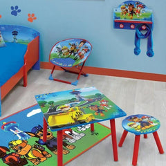 Siege lune pliable pour enfant - FUN HOUSE - Pat Patrouille - Bleu et rouge - Dimensions L 52 x P 45 x H 48 cm FUN HOUSE