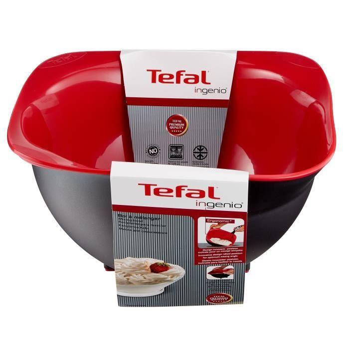 TEFAL INGENIO Bol de préparation K2070414 noir et rouge TEFAL