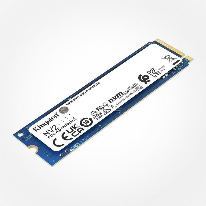 KINGSTON TECHNOLOGY Disque dur - SSD NV2 - 2To interne - M.2 2280 PCIe 4.0 NVMe - Bleu KINGSTON TECHNOLOGY