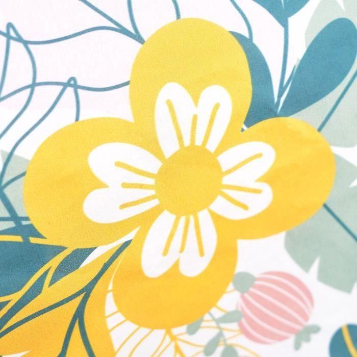 Parure de lit - TODAY Sunshine - 240x220 cm - 2 personnes - coton imprimé floral TODAY
