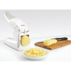 LEIFHEIT 3206 Coupe-Frites, coupe des pommes de terre, coupe légumes antidérapant pour faire des bâtonnets de 10mm ou 12 mm LEIFHEIT