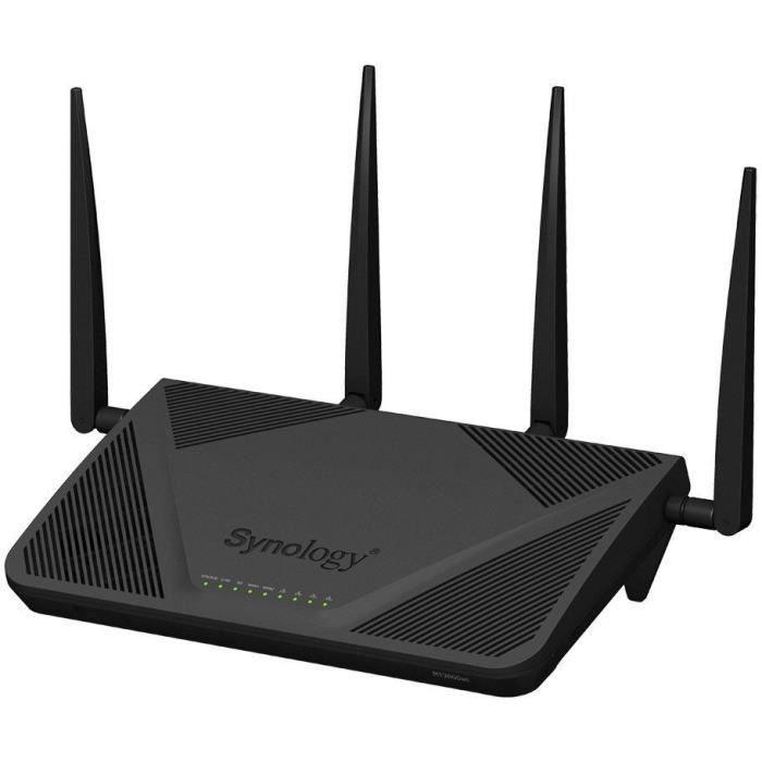SYNOLOGY Routeur sans fil wifi RT2600AC- AC Dual-band 2600 Mbps - MU-MIMO avec 4 ports LAN et 1 port WAN 10/100/1000 Mbps SYNOLOGY