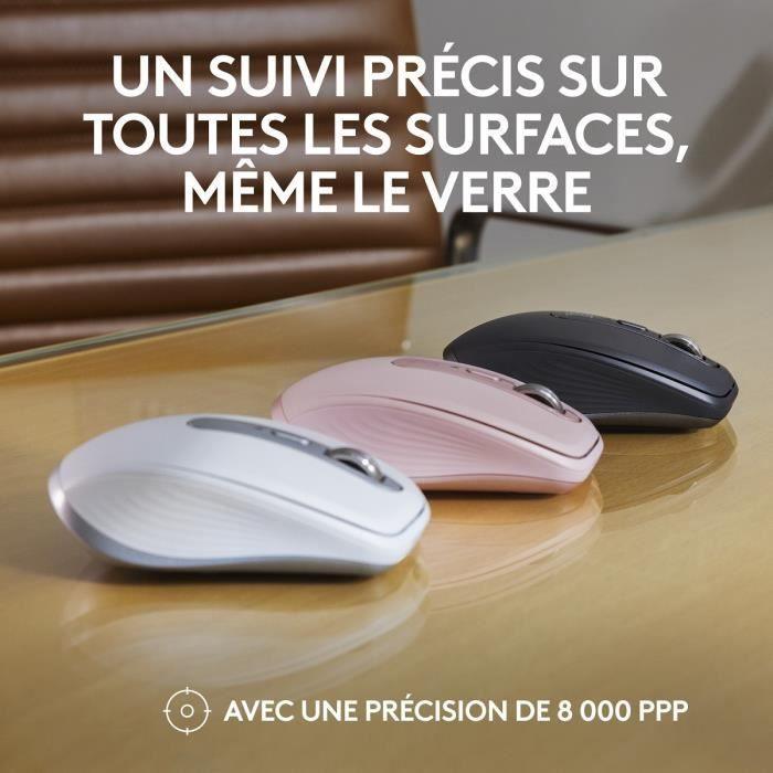 Souris Sans Fil - LOGITECH - MX Anywhere 3S - Bluetooth - Clics Silencieux - 6 boutons - Graphite LOGITECH