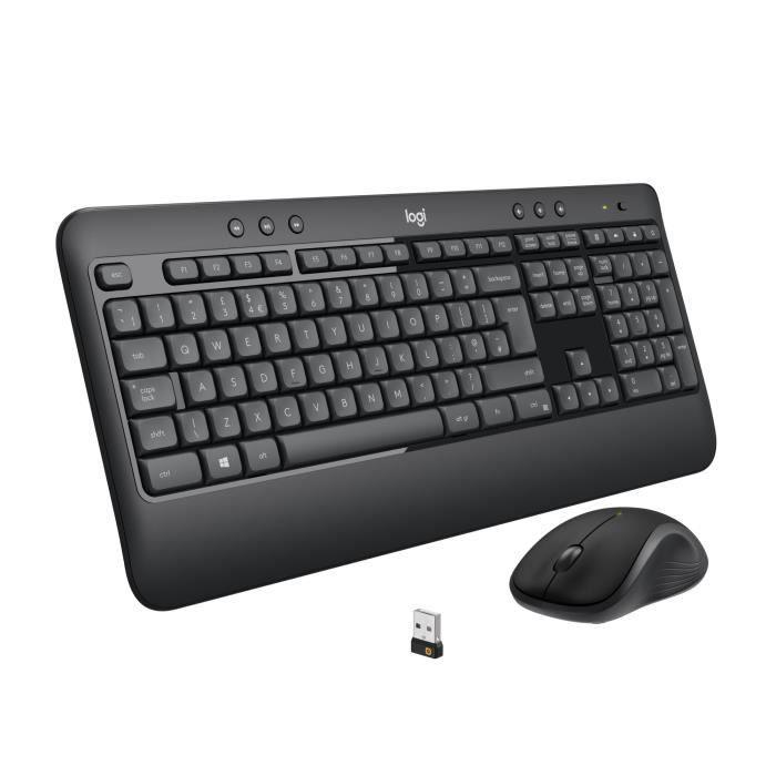 Combo clavier et souris sans fil - Logitech - MK540 - Noir LOGITECH