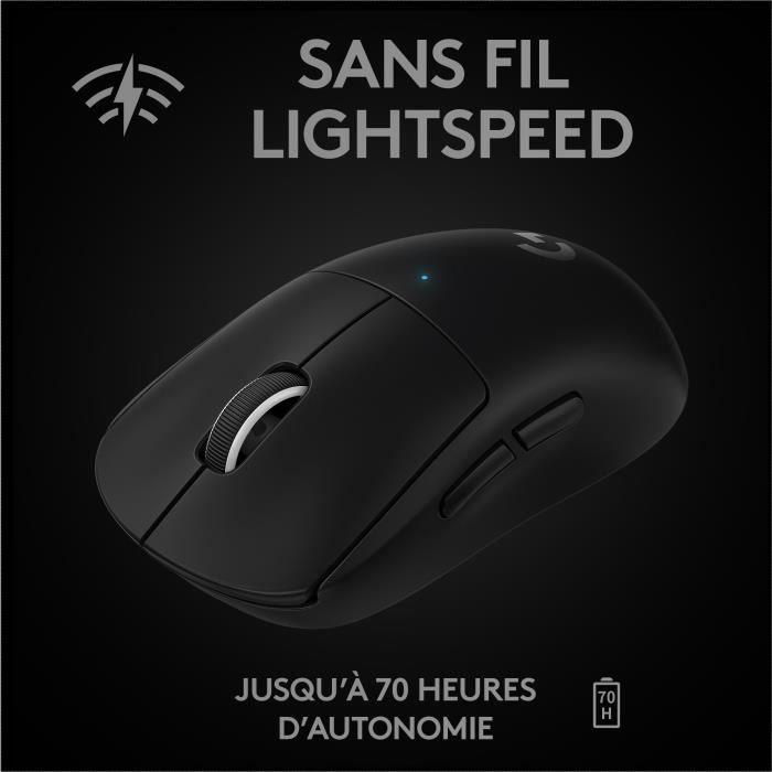 Souris Gaming sans fil - LOGITECH G - PRO X SUPERLIGHT - Noir LOGITECH G