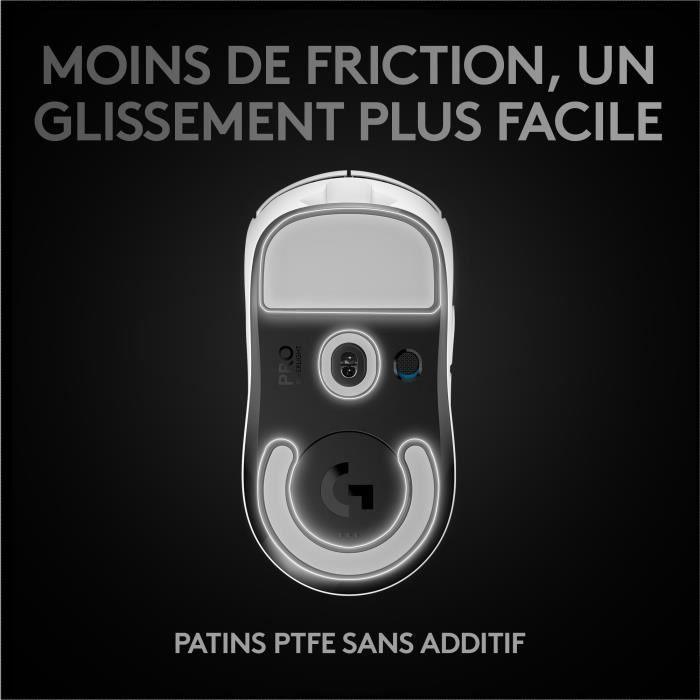 Souris Gaming - sans fil - LOGITECH G - PRO X SUPERLIGHT - Blanc LOGITECH G