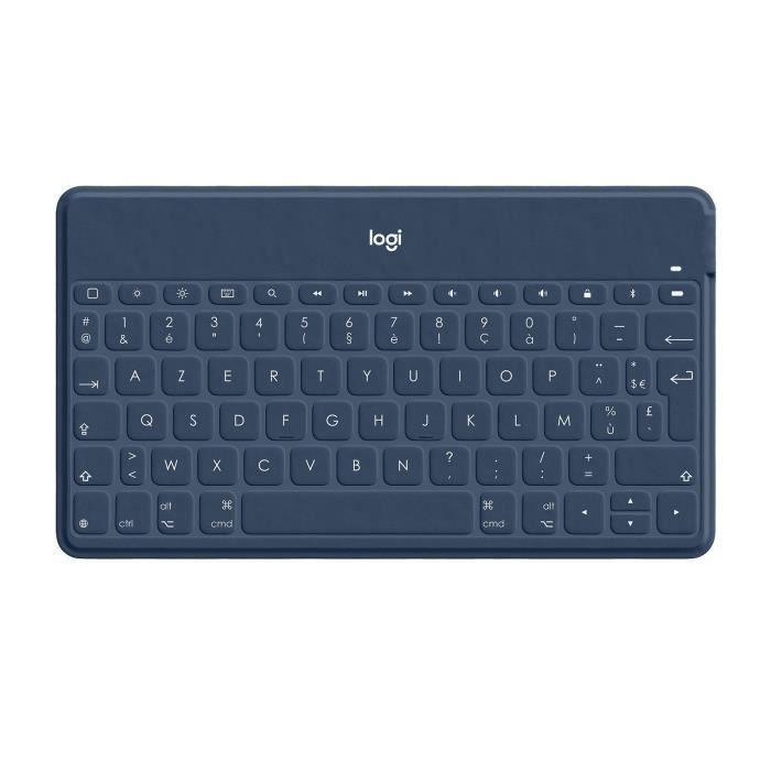 Clavier Sans Fil - LOGITECH - Keys-To-Go - AZERTY - Bluetooth - 180g - Bleu LOGITECH