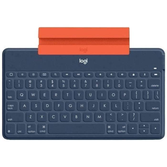 Clavier Sans Fil - LOGITECH - Keys-To-Go - AZERTY - Bluetooth - 180g - Bleu LOGITECH