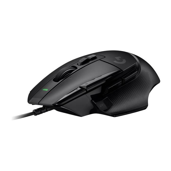 Logitech - G502 X Souris Gaming Filaire - LIGHTFORCE boutons primaires hybrides optique-mécanique, capteur gaming HERO 25K - Noir LOGITECH