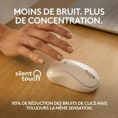 Logitech M240 Souris Bluetooth, Sans fil, Compacte, Portable, Suivi fluide - Blanc LOGITECH