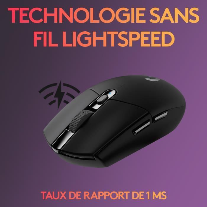 LOGITECH G - Souris Gaming sans fil G305 LIGHTSPEED Noir LOGITECH G