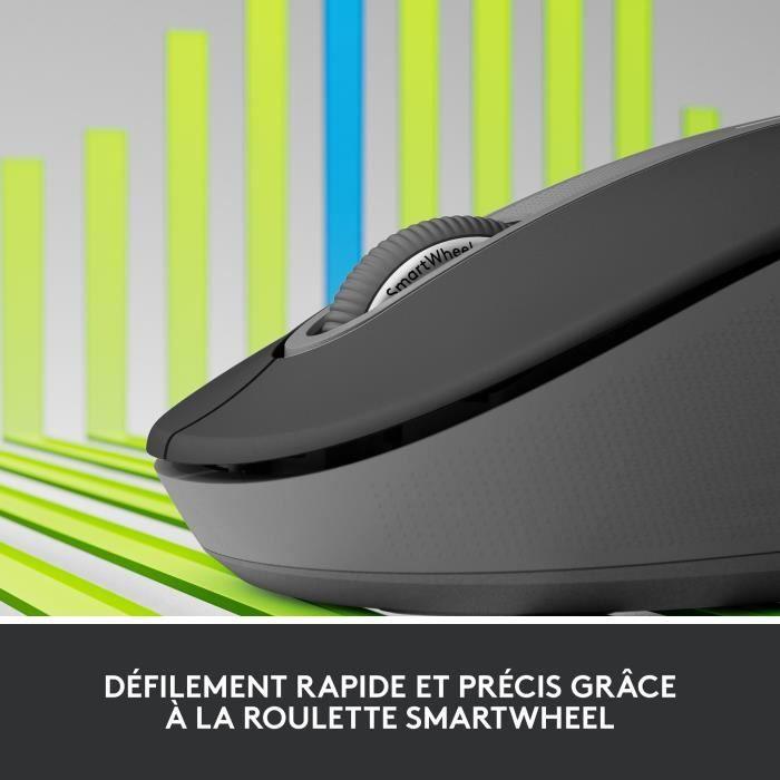 Souris Sans Fil Logitech Signature M650 - Silencieuse, Bluetooth, Boutons Programmables - Graphite LOGITECH