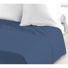 LOVELY HOME Drap plat - 180 x 290 cm - 100% coton - Bleu LOVELY HOME