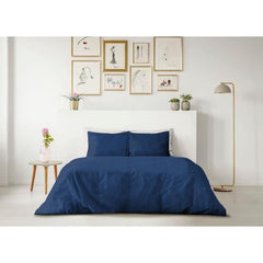 PARURE DE COUETTE LOVELY HOME - 220x240 cm - 100% COTON - BLEU LOVELY HOME