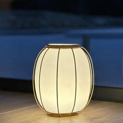 Lampe de table sans fil - LUMISKY - TULUM - H27 cm - Poignée en métal - Doré - LED blanc chaud et blanc froid LUMISKY