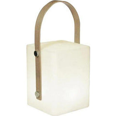 TIKY Lanterne sans fil poignée bambou - LED blanc chaud/multicolore dimmable - H27cm LUMISKY