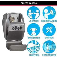Boite a clés sécurisée - MASTER LOCK - 5415EURD - Produit certifié - Select Access Partagez vos clés en toute sécurité MASTER LOCK