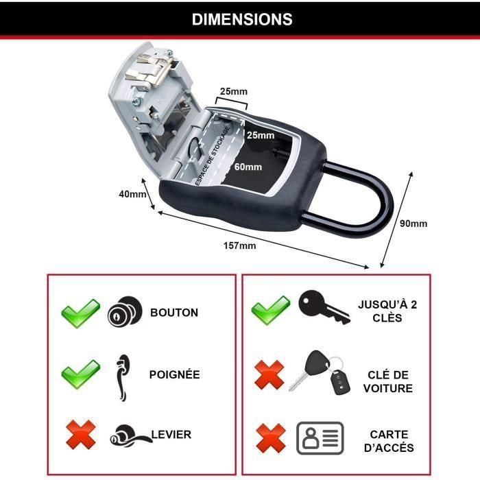 Boite a clés sécurisée - MASTER LOCK - 5400EURD - Format M - Avec anse - Select Access Partagez vos clés en toute sécurité MASTER LOCK