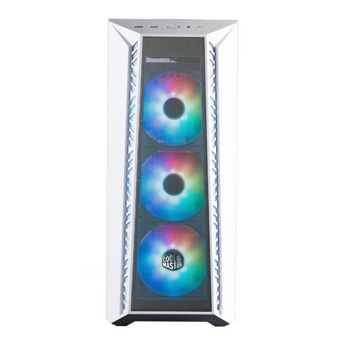 Boîtier Gaming - COOLER MASTER - MasterBox MB520 - Façade Mesh - White ARGB - 3x120mm COOLER MASTER