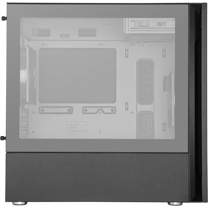 COOLER MASTER LTD BOITIER PC Silencio S400 - Noir - Verre trempé - Format Micro ATX (MCS-S400-KG5N-S00) COOLER MASTER
