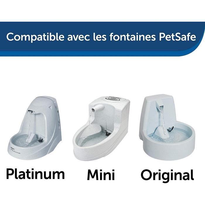 PetSafe - Cartouches Filtrantes de Rechange Drinkwell pour Fontaines a Eau Original, Platinum et Mini pour Chien et Chat - Lot de 3 PETSAFE